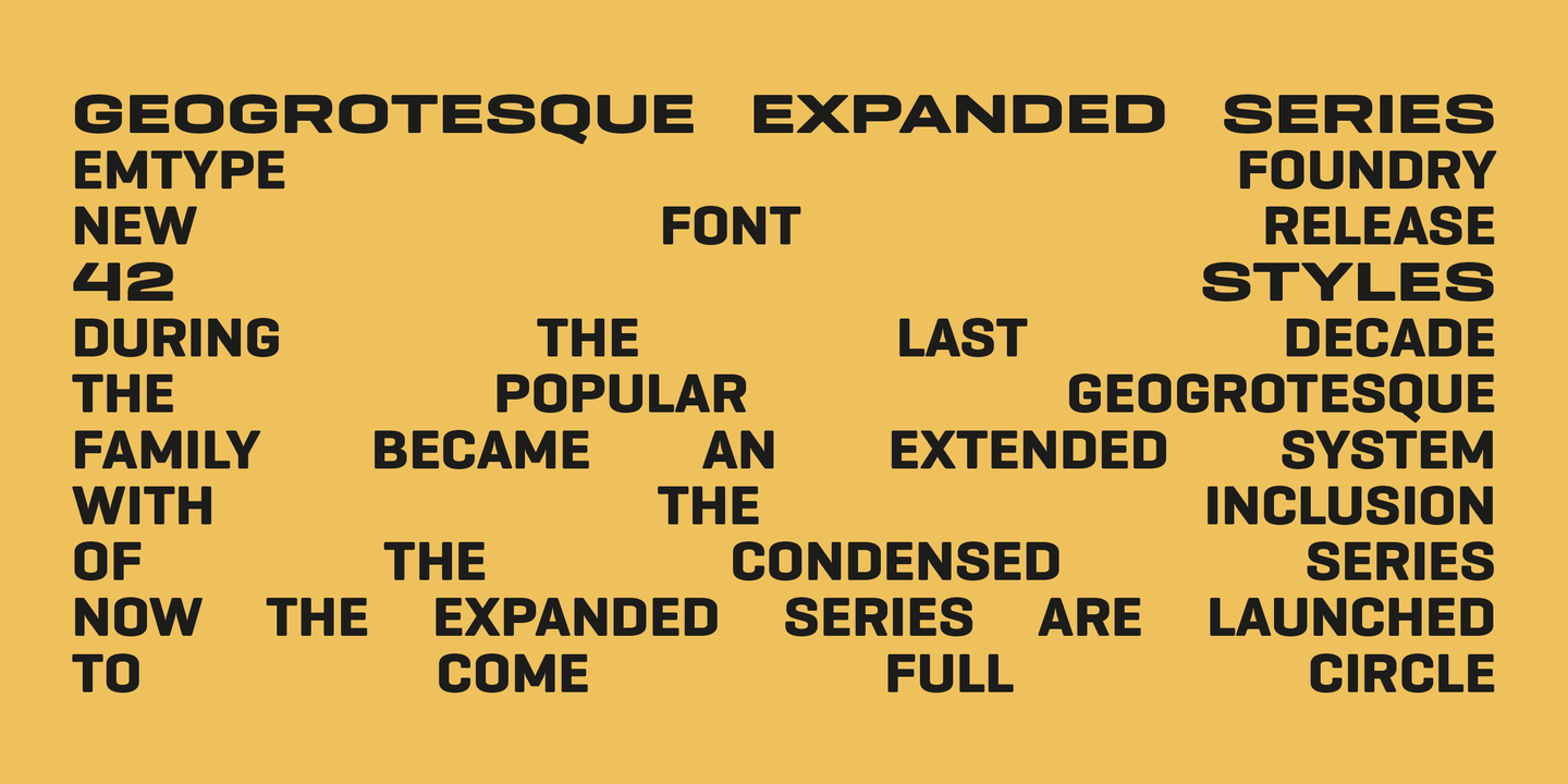 Przykład czcionki Geogrotesque Expanded Exp Ultra Light Italic